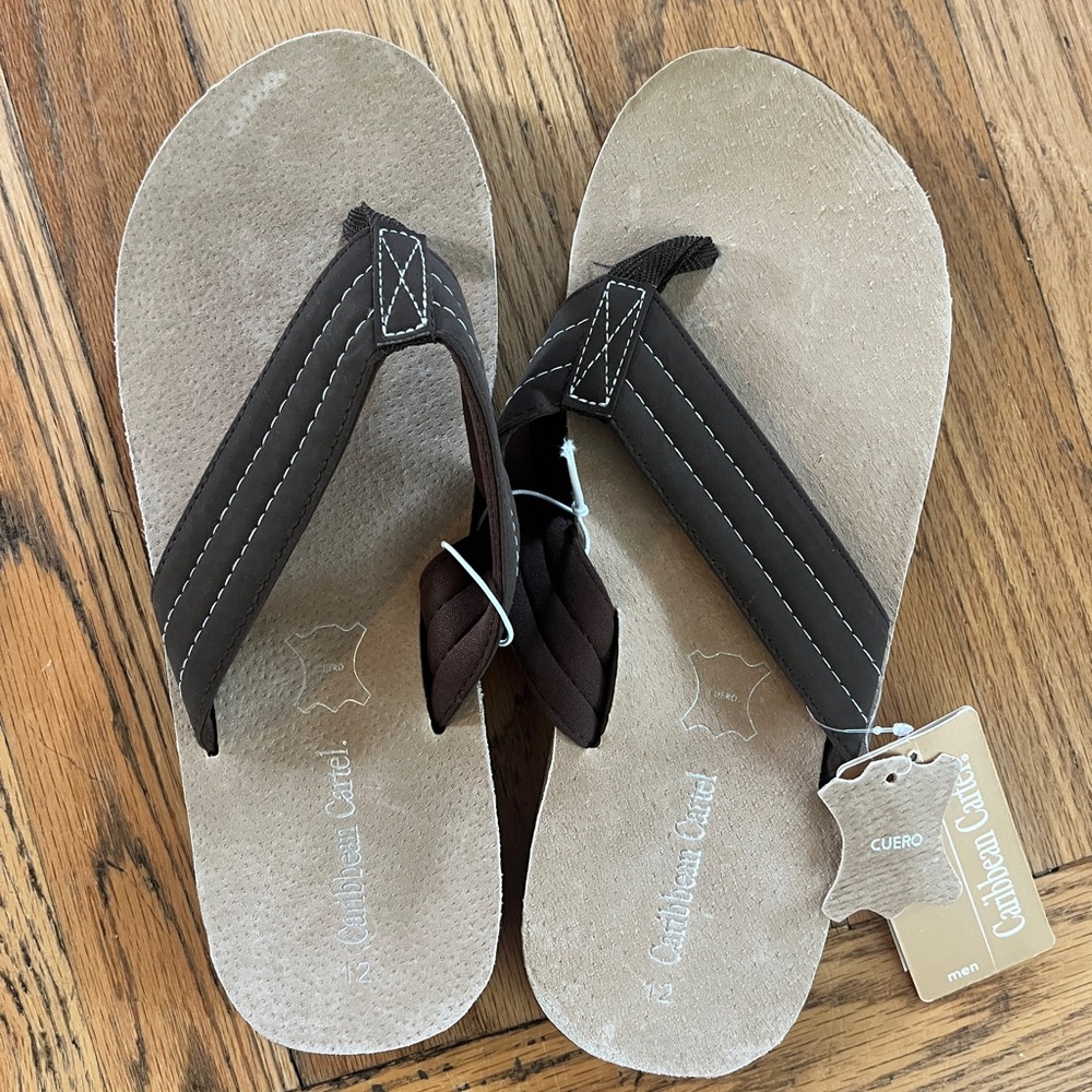 New men’s Caribbean Cartel sandals size 12